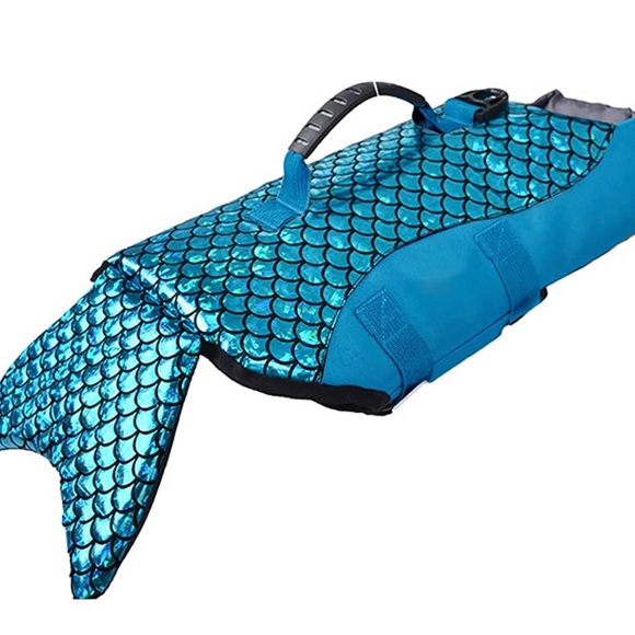 NIB Shiny Mermaid Reflective Fuchsia Pink Dog Life Jacket, Sz.Lg - Picture 13 of 13